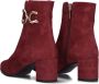 Notre-V 8558 Enkellaarsjes Enkelboots met rits Dames Rood - Thumbnail 11
