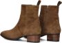Notre-V 3221 Enkellaarsjes Enkelboots met rits Dames Cognac - Thumbnail 10
