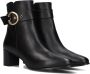 Notre-V 8552 Enkellaarsjes Enkelboots met rits Dames Zwart - Thumbnail 9