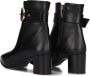 Notre-V 8552 Enkellaarsjes Enkelboots met rits Dames Zwart - Thumbnail 10