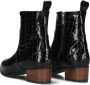 Notre-v Zwarte Enkellaarzen met Krokodillenpatroon Black Dames - Thumbnail 12