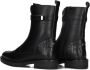 Notre-v Zwarte Leren Enkellaarzen Black Dames - Thumbnail 9