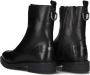 Notre-v Zwarte Leren Hoge Laarzen met Rits Black Dames - Thumbnail 11