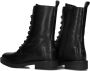 Notre-v Zwarte Leren Veterschoenen Black Dames - Thumbnail 9