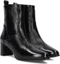 Notre-V 8543 Enkellaarsjes Enkelboots met rits Dames Zwart - Thumbnail 8