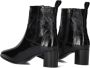 Notre-V 8543 Enkellaarsjes Enkelboots met rits Dames Zwart - Thumbnail 9