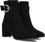 Notre-V 8552 Enkellaarsjes Enkelboots met rits Dames Zwart - Thumbnail 11