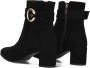 Notre-V 8552 Enkellaarsjes Enkelboots met rits Dames Zwart - Thumbnail 12