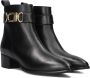 Notre-V 3254 Enkellaarsjes Enkelboots met rits Dames Zwart - Thumbnail 9