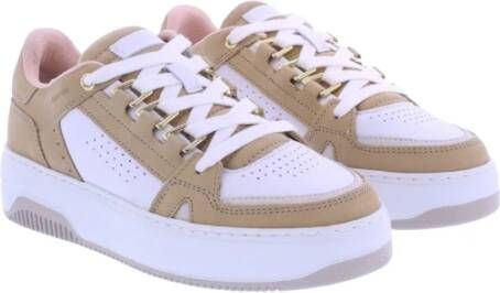 Nubikk Buxton Basket (L) Dames Synthetisch Leren Sneakers Wit Dames