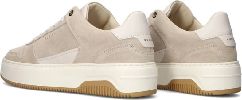 Nubikk Beige Suède Stijlvolle Sneakers voor Dames Beige Dames