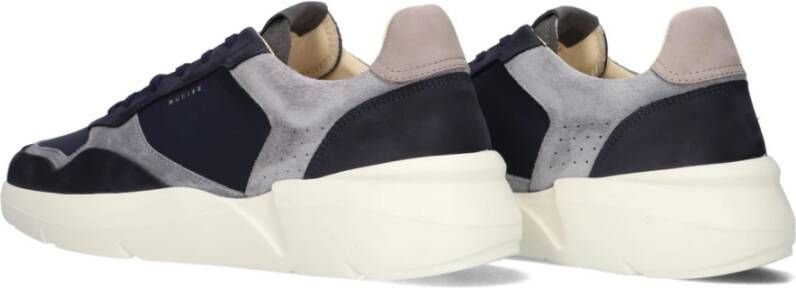 Nubikk Blauwe Road Wave Lage Sneakers