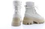 Nubikk Chunky Off White Leren Laars Beige Dames - Thumbnail 5