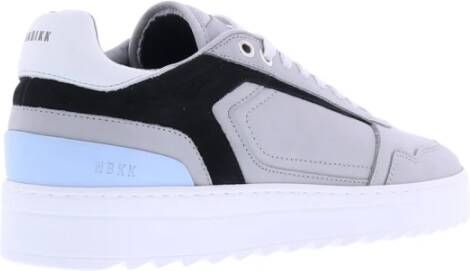 Nubikk Stijlvolle heren sneakers van leer Grijs Heren