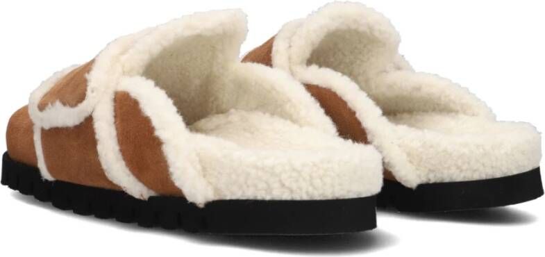 Nubikk Teddy Fur Dames Pantoffels Taupe Beige Dames
