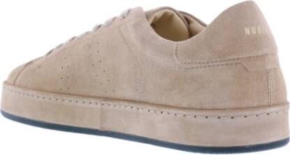 Nubikk Como Caio Heren Sneakers van Suède Beige Heren