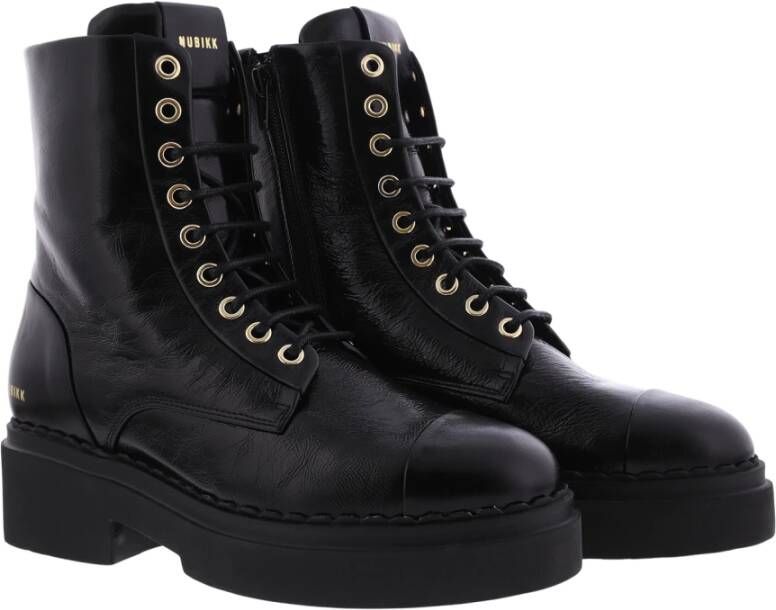 Nubikk Elegante Veterschoenen voor Dames Zwart Dames