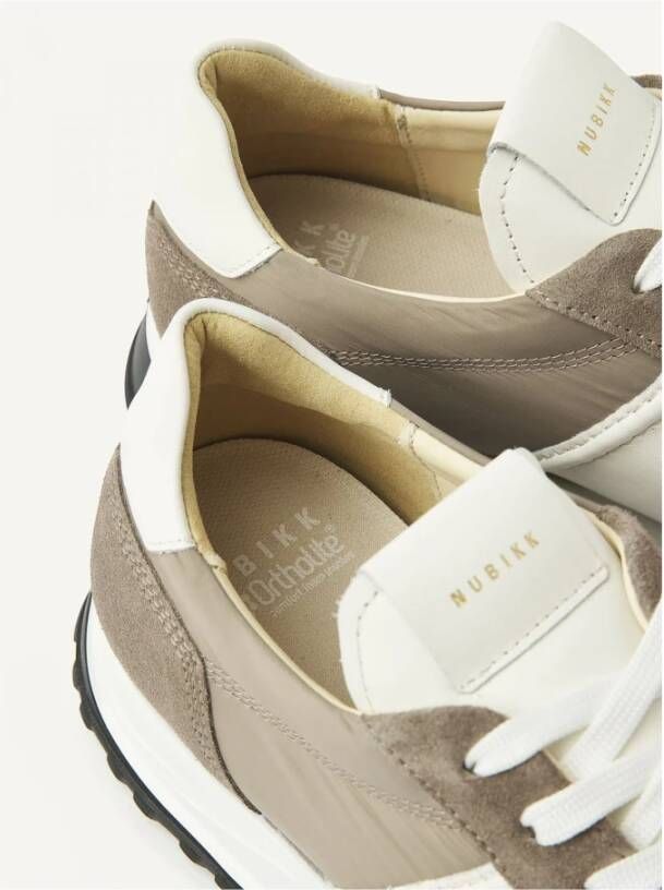 Nubikk Grijze Combi Stijlvolle Sneakers