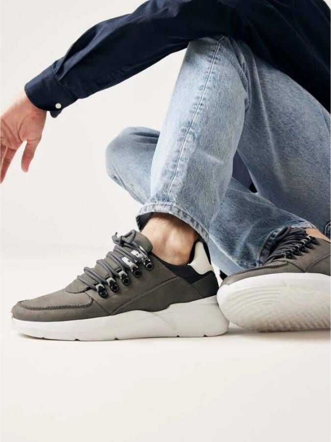 Nubikk Grijze Sneakers Roman Green Heren