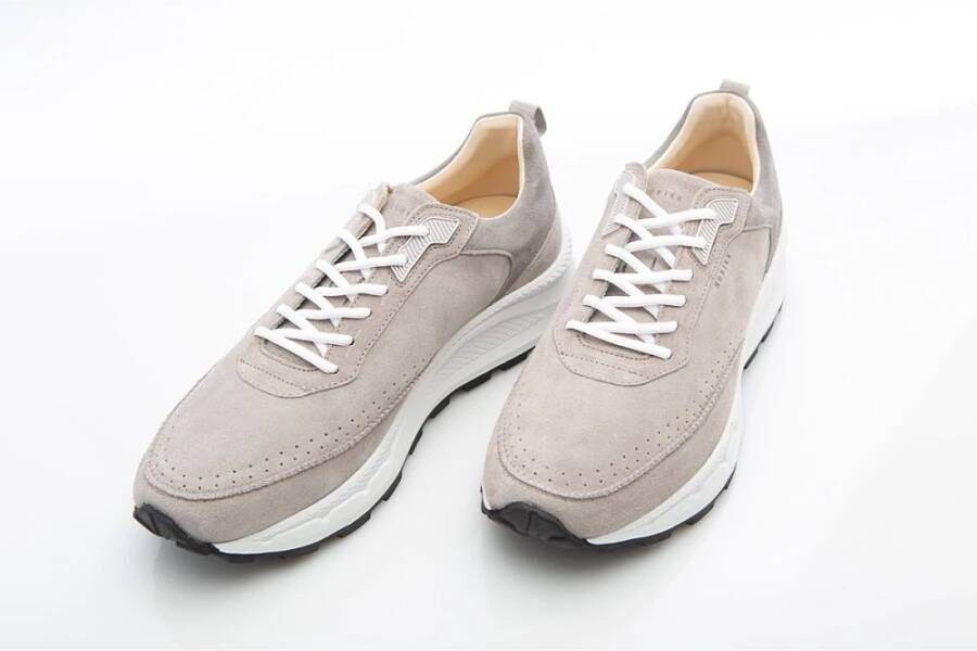 Nubikk Grijze Suède Sneakers met Twist Gray Heren