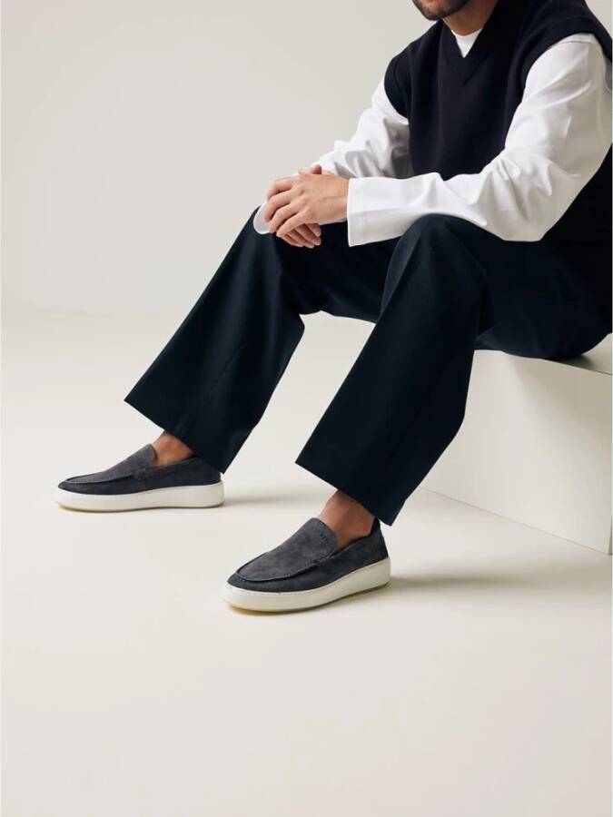 Nubikk Klassieke Navy Loafers voor Heren Gray Heren