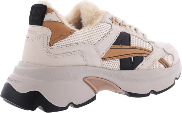 Nubikk Beige Bont Sneaker Ross Nomad Multicolor Dames