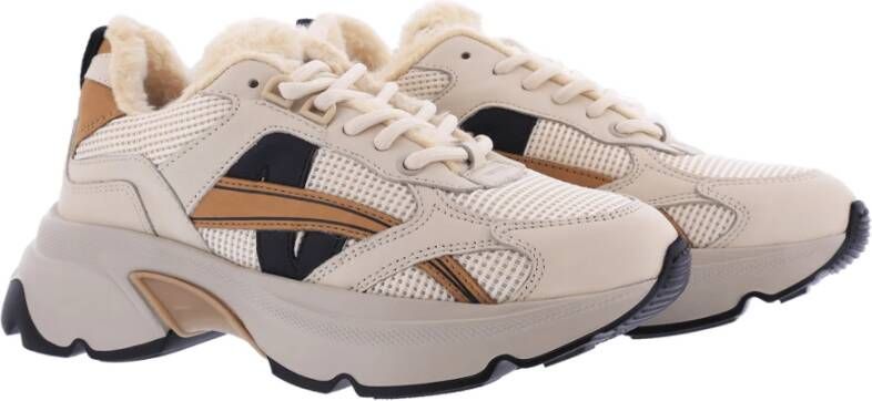 Nubikk Beige Bont Sneaker Ross Nomad Multicolor Dames
