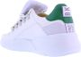 Nubikk Roque Roman M leren sneakers wit groen - Thumbnail 7