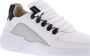 Nubikk Roque Roman Men White Black Leather Lage sneakers - Thumbnail 14