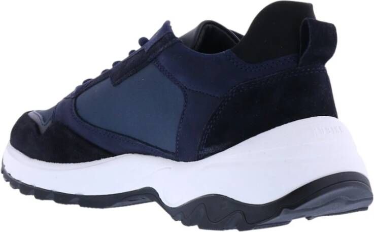 Nubikk Synthetisch Leren Sneakers Blauw Heren