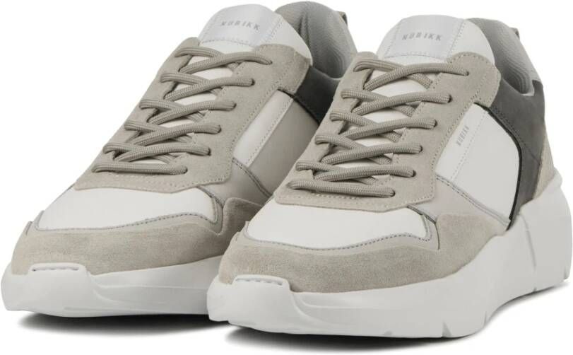 Nubikk Grijze Suede Sneakers Grijs Heren