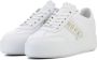 Nubikk Elise GPS leren plateau sneakers wit goud - Thumbnail 4