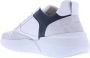 Nubikk Roque Road Wave Men White Leather Navy Lage sneakers - Thumbnail 9