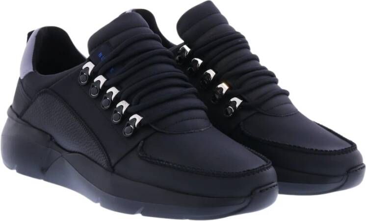 Nubikk Stijlvolle en comfortabele synthetische sneakers Zwart Heren