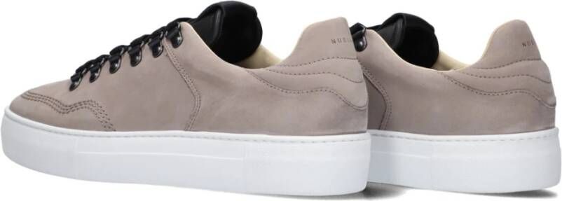 Nubikk Taupe Lage Sneakers voor Heren
