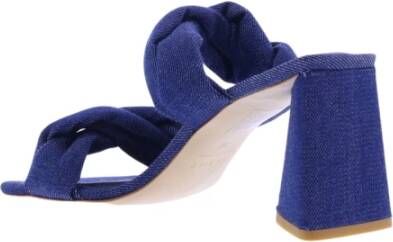 Nubikk Twist Leren Sandalen Blauw Dames