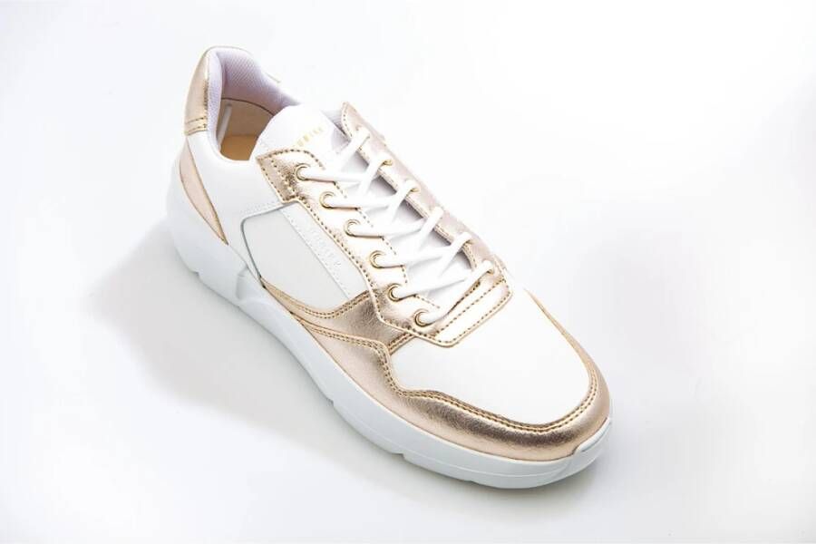 Nubikk Wit Goud Golf Sneaker Multicolor Dames