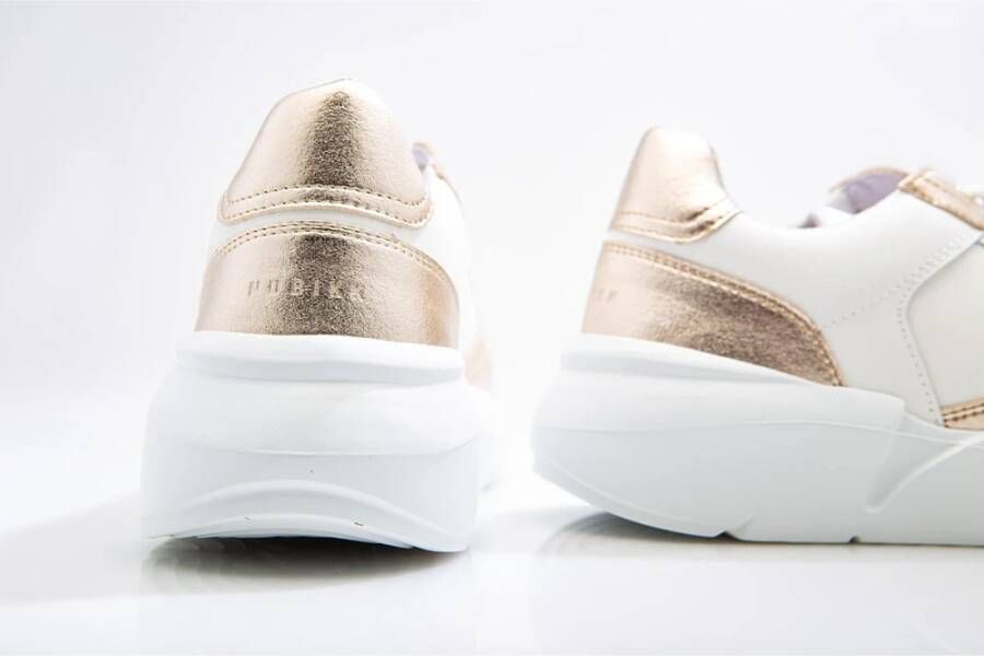 Nubikk Wit Goud Golf Sneaker Multicolor Dames