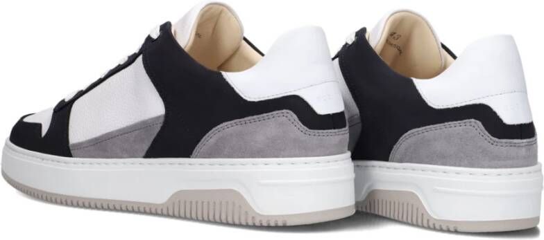 Nubikk Witte leren court sneakers