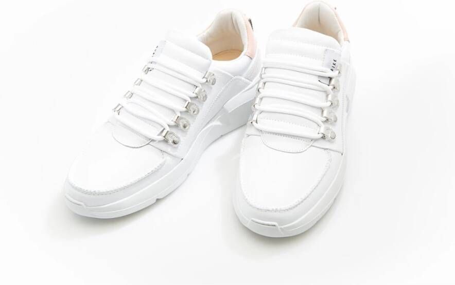 Nubikk Witte Nude Romeinse Sneakers White Dames