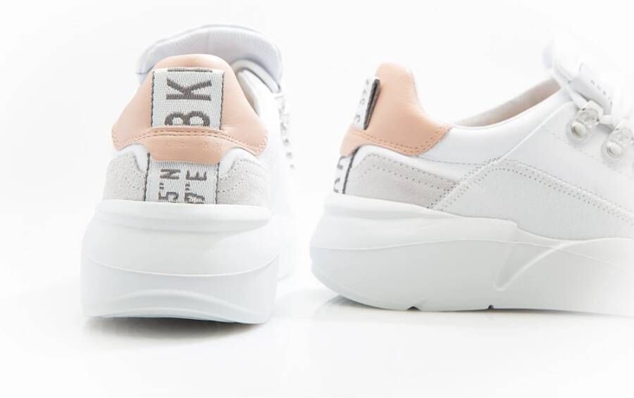 Nubikk Witte Nude Romeinse Sneakers White Dames