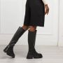 Nubikk Zwarte rits leren laarzen Black Dames - Thumbnail 6
