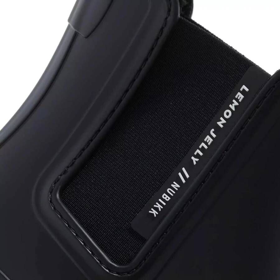 Nubikk Zwarte Rubber Enkellaarzen Black Dames