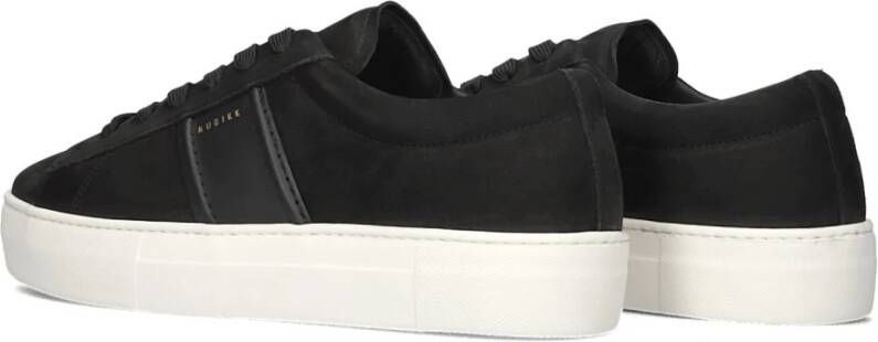 Nubikk Zwarte stijlvolle herensneakers voor herfst winter