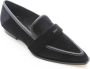 Nubikk Zwarte Velvet Loafer Black Dames - Thumbnail 2