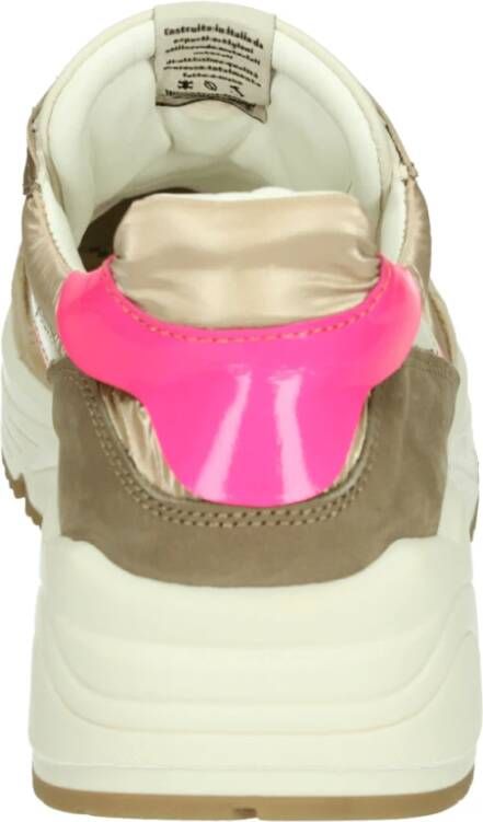Ocra Beige Sportieve Lage Damesschoenen