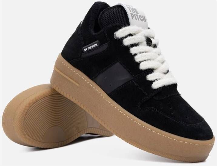 Off The Pitch Mocha Sneakers Dames Zwart Bruin