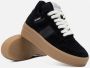 Off The Pitch Mocha Sneakers Dames Zwart Bruin - Thumbnail 2