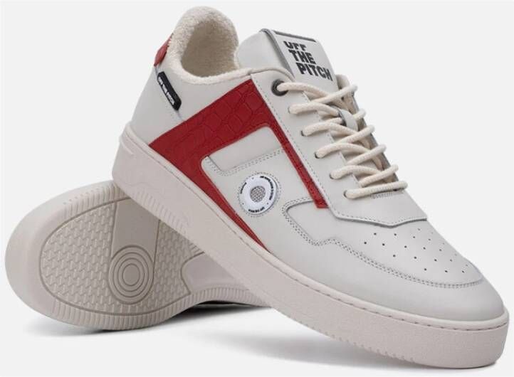 Off The Pitch Sky Force Sneakers Wit Rood
