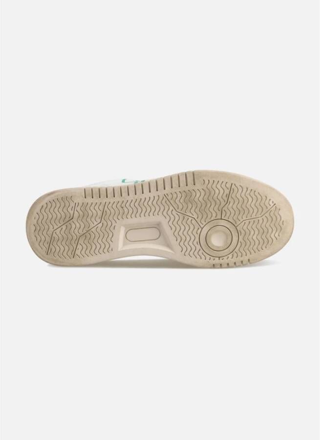 Off The Pitch Zachte Action Leren Sneakers Wit Beige